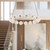 Marni 32-in Polished Nickel LED Chandelier