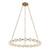 Marni 41-in Natural Brass LED Chandelier