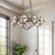 Cairo 30-in Ribbed Glass/Urban Bronze 8 Lights Chandeliers