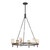 Lucian 32-in Urban Bronze/Alabaster 6 Lights Chandeliers