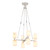 Lucian 22-in Polished Nickel/Alabaster 8 Lights Chandeliers