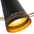 Brickell 45-in Matte Black/Hazelnut Leather 5 Lights Chandeliers