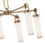 Wynwood 32-in Vintage Brass/Glossy Opal 6 Lights Chandeliers