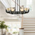 Colette 27-in Urban Bronze/Alabaster LED Chandelier