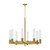 Rue 38-in Brushed Gold 8 Lights Chandeliers