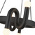 Sadie 23-in Matte Black Socket Chandelier