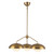 Rubio 28-in Aged Gold/Opal Matte Glass 3 Lights Chandeliers