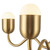 Effie 27-in Brushed Gold/Opal Glass Socket Chandelier
