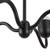 Effie 27-in Matte Black/Opal Glass Socket Chandelier