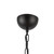 Effie 27-in Matte Black/Opal Glass Socket Chandelier