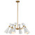 Blake 32-in White/Aged Gold Socket Chandelier