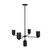 Nola 31-in Black 5 Lights Chandelier