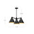 Archer 25-in Steel Shade 3 Lights Chandeliers