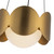 Ciel 10-in Brushed Gold/Opal Glass Socket Chandelier