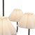 Rosemary 31-in Matte Black/Folded White Socket Chandelier