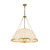 Crosby 33-in Brushed Gold Socket Chandelier