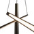 Lex 27-in Urban Bronze LED Chandelier