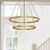 Cerchio 24-in Brushed Gold LED Chandeliers