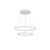 Cerchio 24-in White LED Chandeliers