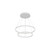 Cerchio 24-in White LED Chandeliers