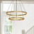 Cerchio 24-in Brushed Gold LED Chandeliers