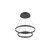 Cerchio 24-in Black LED Chandeliers
