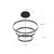 Cerchio 32-in Black LED Chandeliers