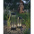 Suara Solar Rechargeable Portable Exterior LED Table Lamp - 10-in Black