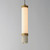 2.5 Inch Pendant – Travertine / Gold
