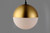 11.75 Inch Pendant – Metallic Gold