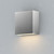 5.5 Inch Outdoor Wall Light – Satin Aluminum