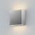 5.5 Inch Outdoor Wall Light – Satin Aluminum