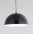 9 Inch Pendant – Gloss Black / Aluminum