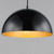 14 Inch Pendant – Gloss Black / Gold
