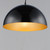 14 Inch Pendant – Gloss Black / Gold