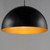 24 Inch Pendant – Gloss Black / Gold