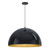 31 Inch Pendant – Gloss Black / Gold