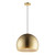 15.75 Inch Pendant – Satin Brass / Coffee