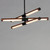 28 Inch Linear Pendant – Antique Pecan / Black
