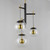 26 Inch Pendant – Black / Natural Aged Brass
