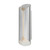 6.25 Inch Outdoor Wall Light – Satin Aluminum / White