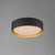 16 Inch Flush Mount – Black / Gold
