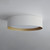 16 Inch Flush Mount – White/Gold