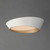 19.75 Inch Flush Mount – White/Gold