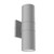 Lund 12-in Gray LED Exterior Wall Sconce