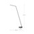 Miter 58-in Brushed Nickel LED Floor Lamp