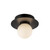 Elixir 6-in Black LED Flush Mount