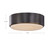 Blanco 8-in Vintage Brass/Alabaster LED Flush Mount