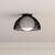 Haven 12-in Matte Black/Opal Matte Glass 1 Light Flush Mount