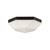 Krysta 12-in Matte Black/Opal Glass 2 Lights Flush Mount